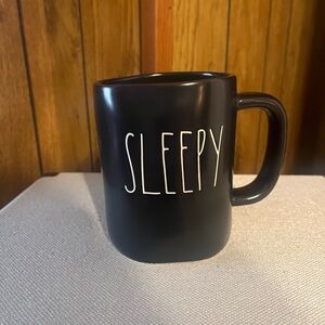 Rae Dunn Black 'Sleepy' Mug